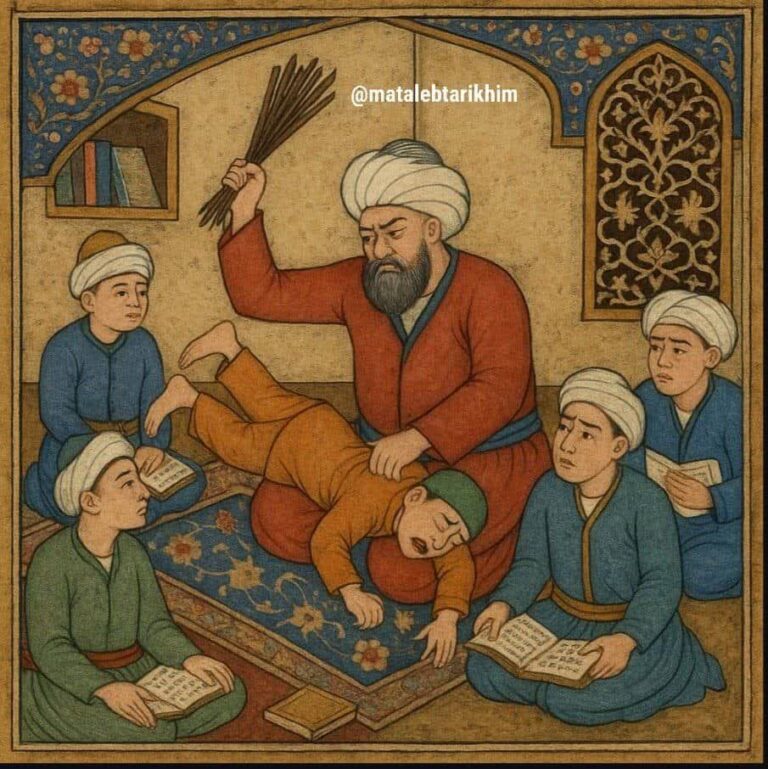 سخن تاریخ و کتک زدن اطفال در مکتب خانه ها